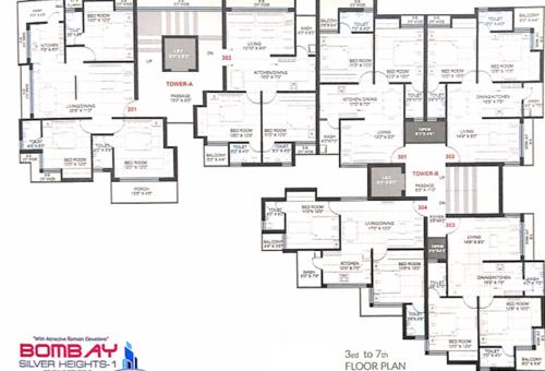  bombay-silver-heights-1 A Cluster Plan from 2nd to 7th Floor