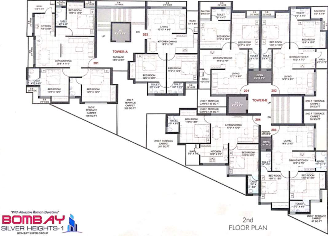  bombay silver heights 1 Layout Plan