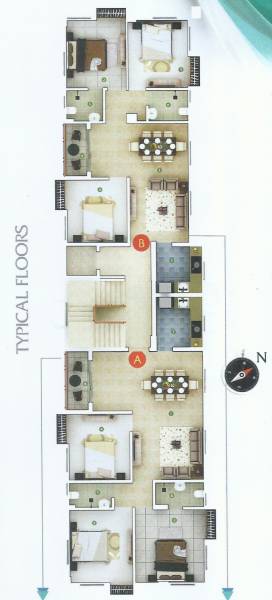  bliss Noble Bliss Cluster Plan from 2nd to 3rd Floor
