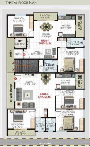  melody Urban Melody Cluster Plan from 1st to 5th Floor