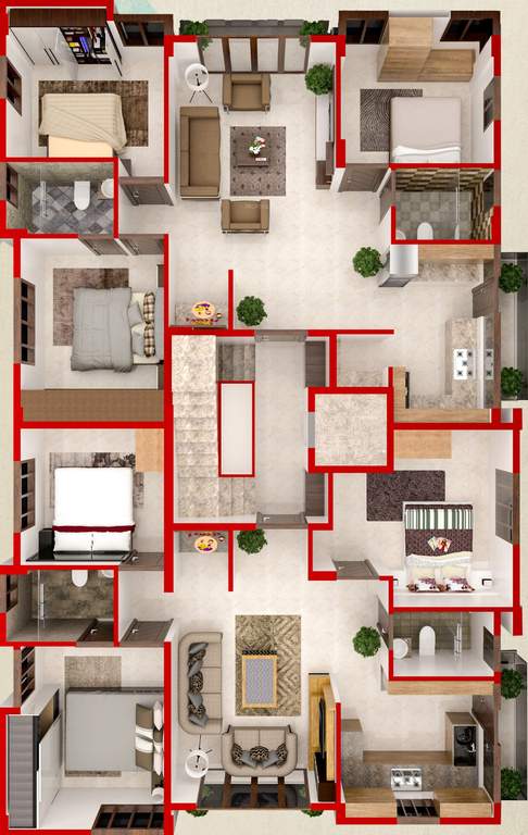  merida Merida Cluster Plan For Typical Floor