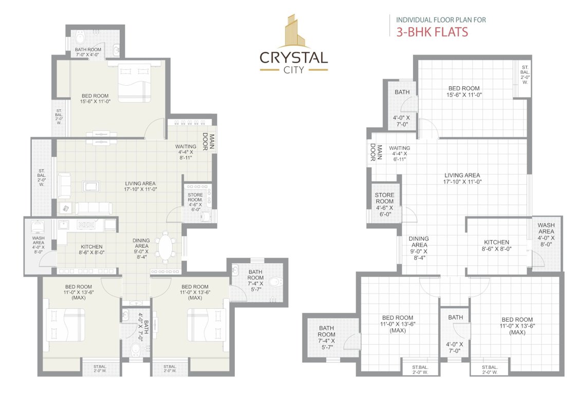  crystal city Layout Plan