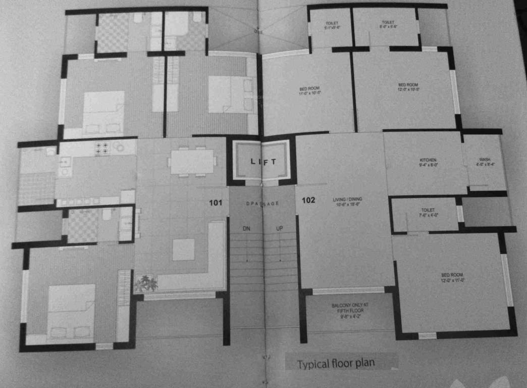  shrimad Shrimad Cluster Plan from 1st to 5th Floor