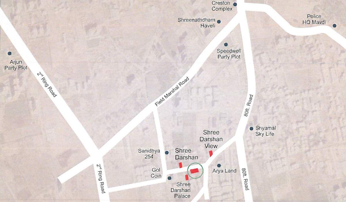  shree darshan sky Location Plan