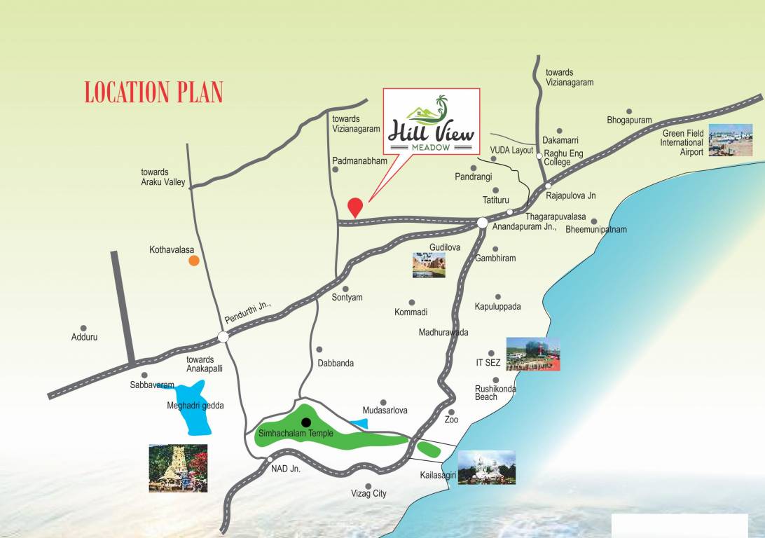 hill view meadow Location Plan