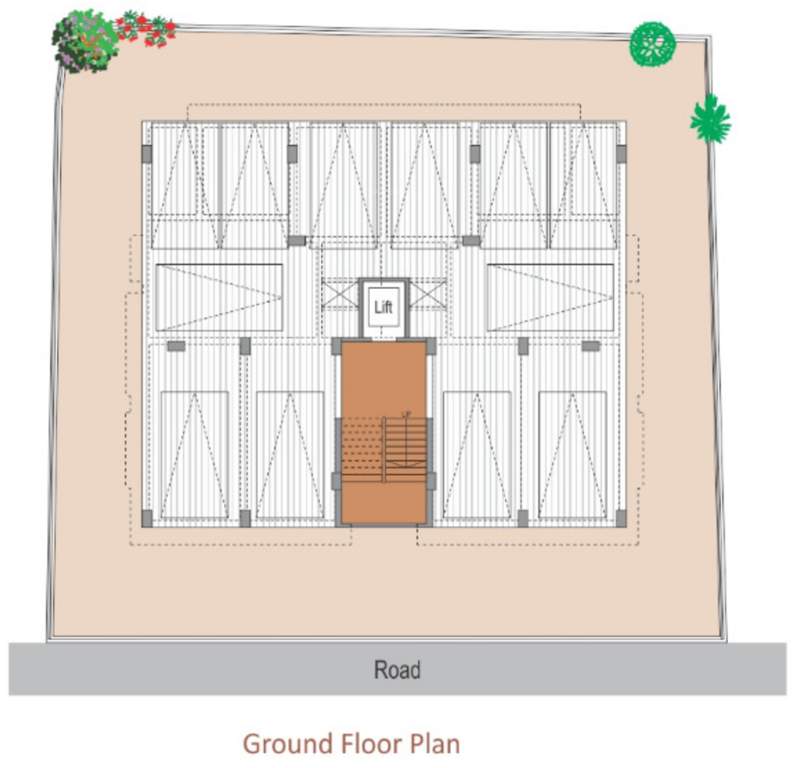  alif 1 appartment Alif 1 Appartment Cluster Plan For Ground Floor
