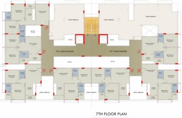  keshav-enclave-2 Keshav Enclave 2 Cluster Plan for 7th Floor