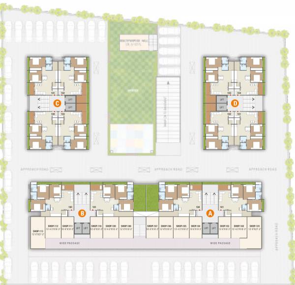  diamond-sky Block B Cluster Plan from 2nd to 3rd Floor