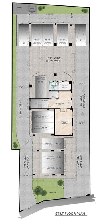  sreshta kanakadara Sreshta Kanakadara Cluster Plan For Stilt Floor