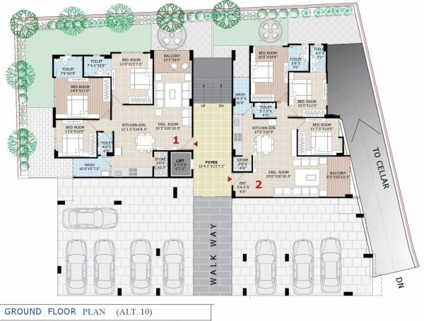  devsiddhi-lavish Devsiddhi Lavish Cluster Plan for ground Floor