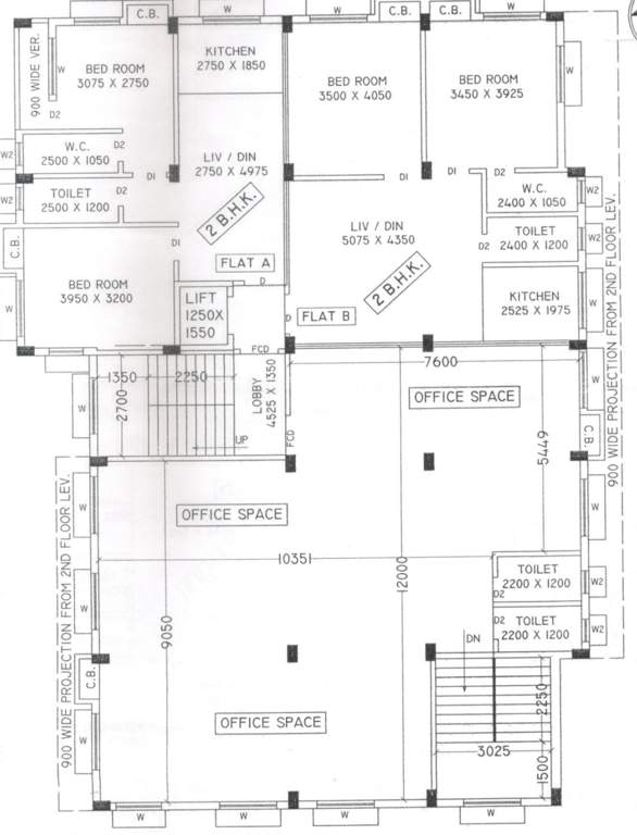  kanak tower Kanak Tower Cluster Plan For 1st Floor