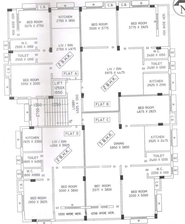  kanak tower Kanak Tower Cluster Plan For 3rd Floor