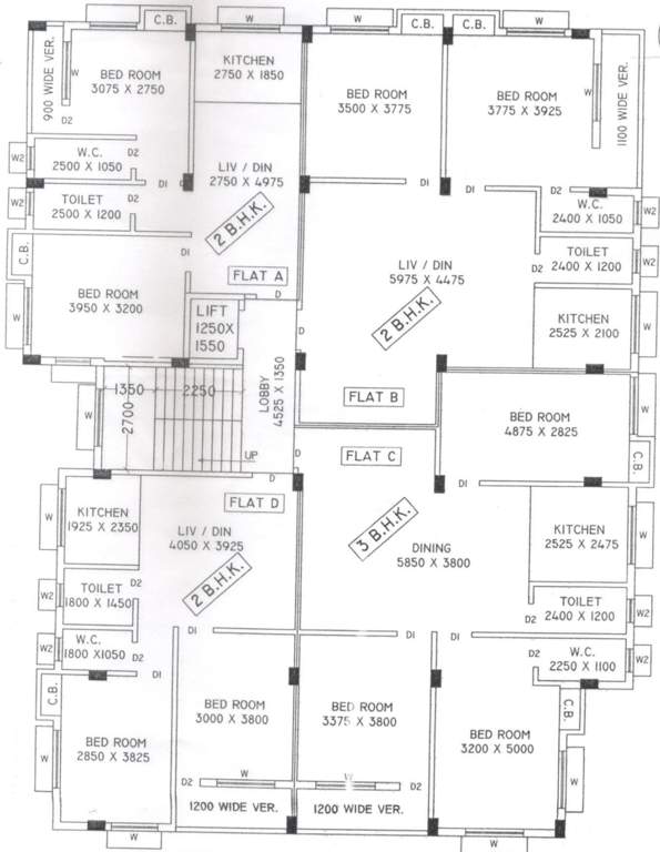  kanak tower Kanak Tower Cluster Plan For 4th Floor