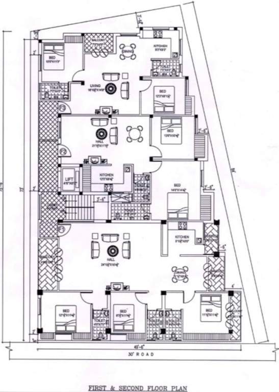  arjun garden Mantra's Arjun Garden Cluster Plan from 1st to 2nd Floor