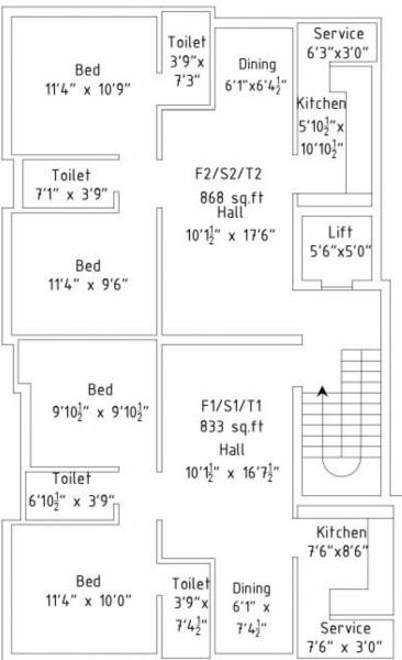  velachery-1 Velachery 1 Cluster Plan For Typical