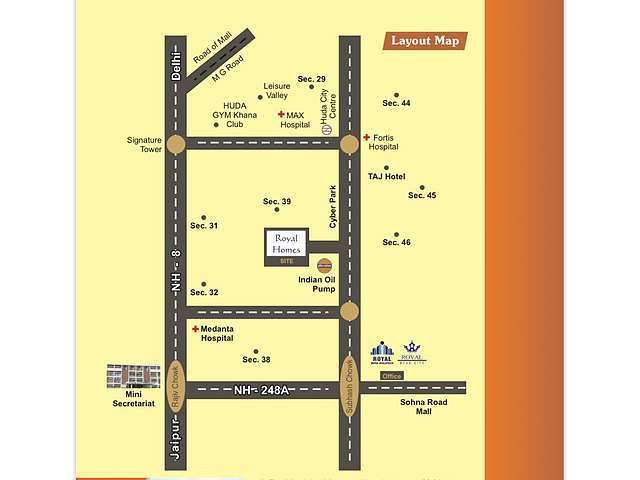  royal homes Location Plan