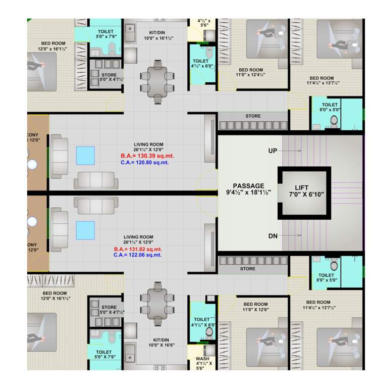  leela avenue Layout Plan