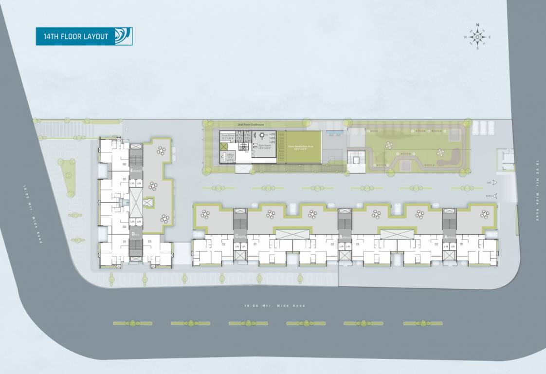  skyz A Cluster Plan for 14th Floor