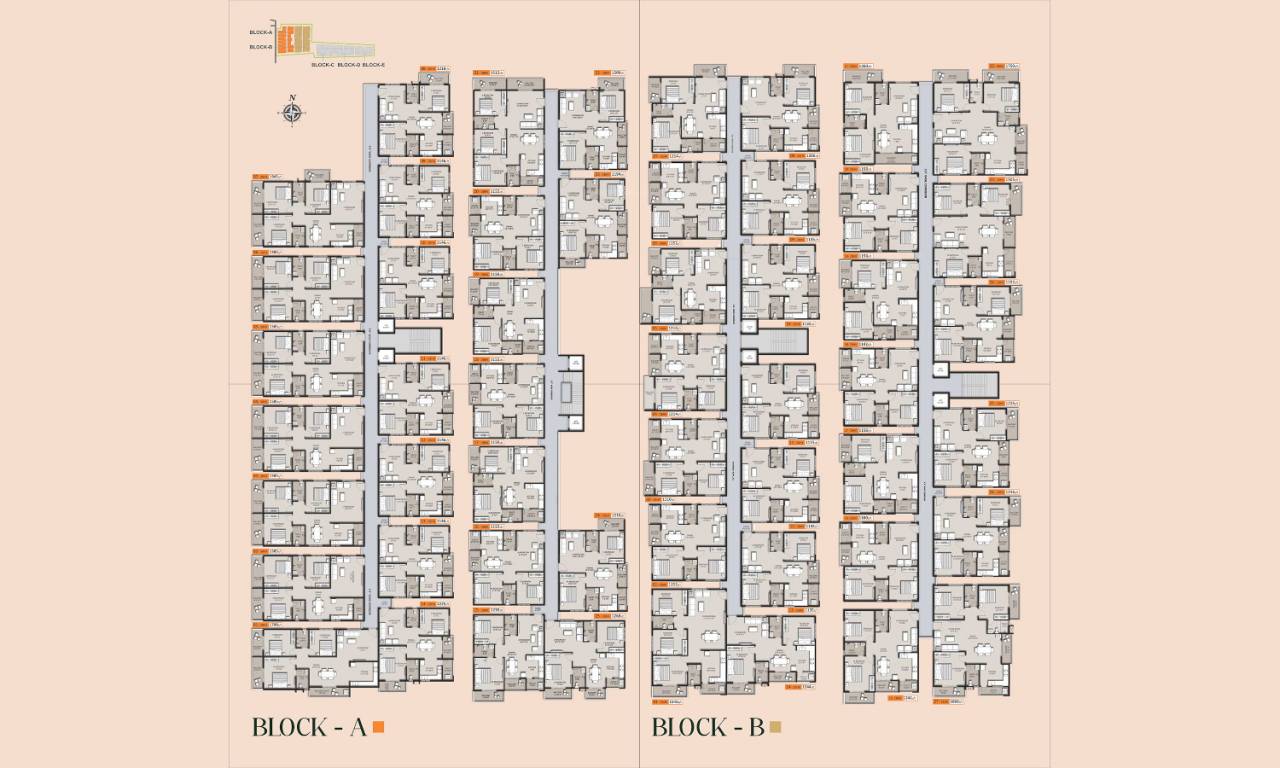  gardenia Block A & B Cluster Plan