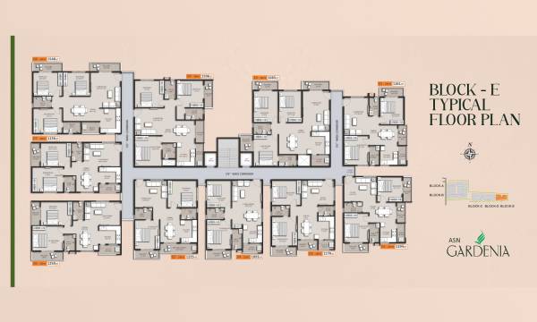  gardenia Block E Cluster Plan