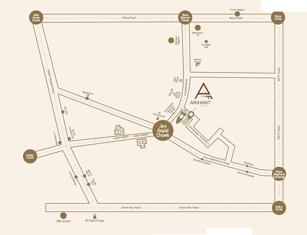  arihant avenue Location Plan