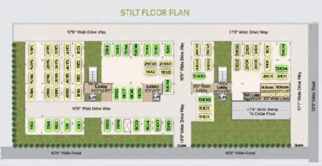  carnation Carnation Cluster Plan for Stilt Floor
