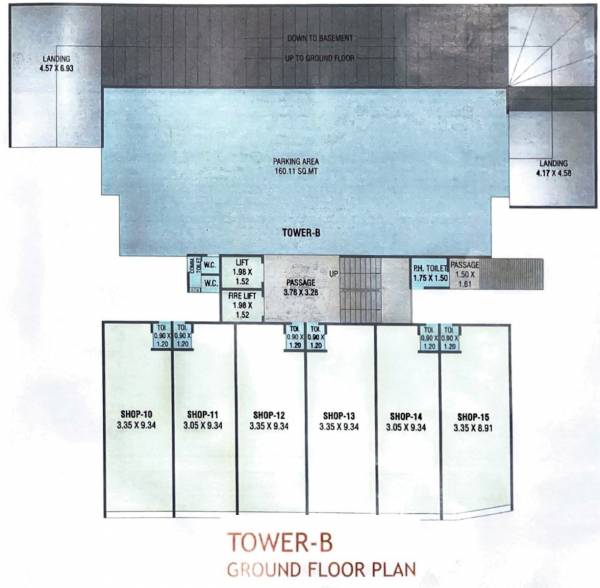  enclave Tower B Cluster Plan for ground Floor