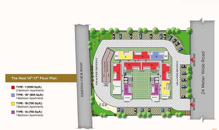  gulmohur garden utopia the nest Layout Plan