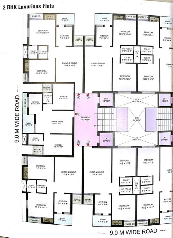 shiv sagar appartment Layout Plan