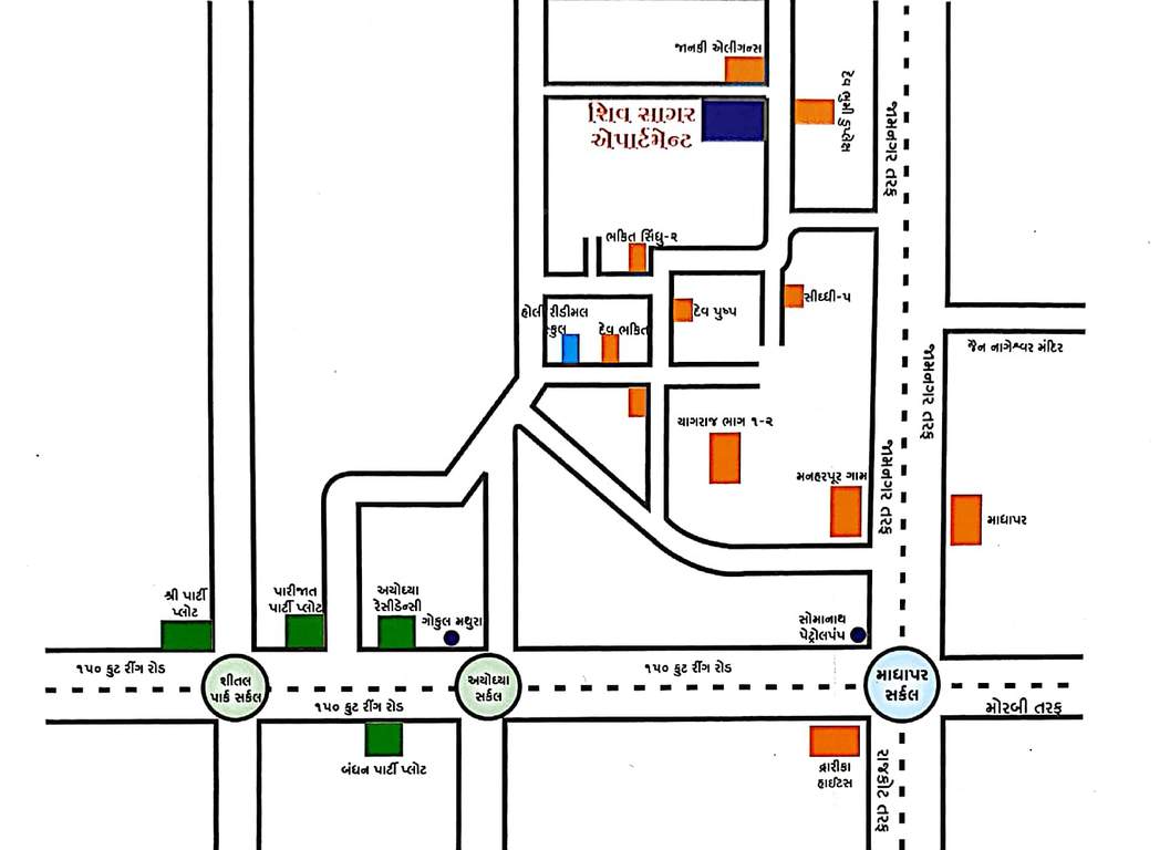 shiv sagar appartment Location Plan