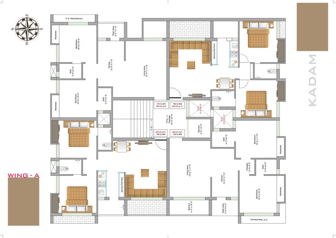  kadam Wing A Cluster Plan