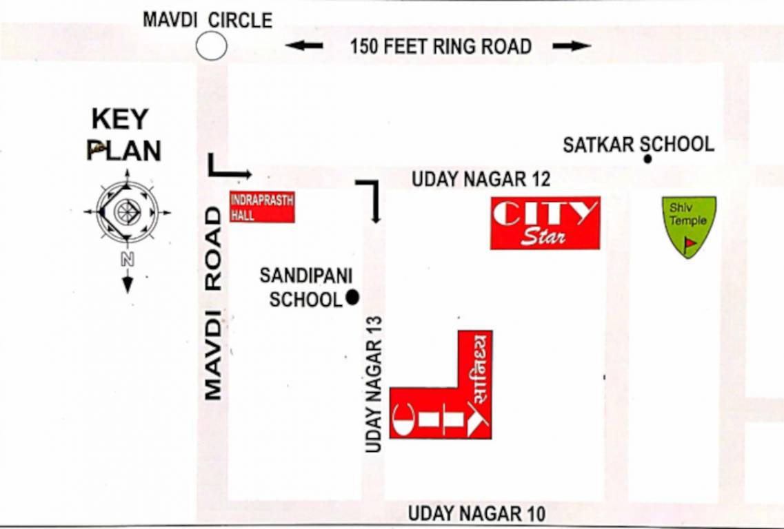  city sanidhya Location Plan
