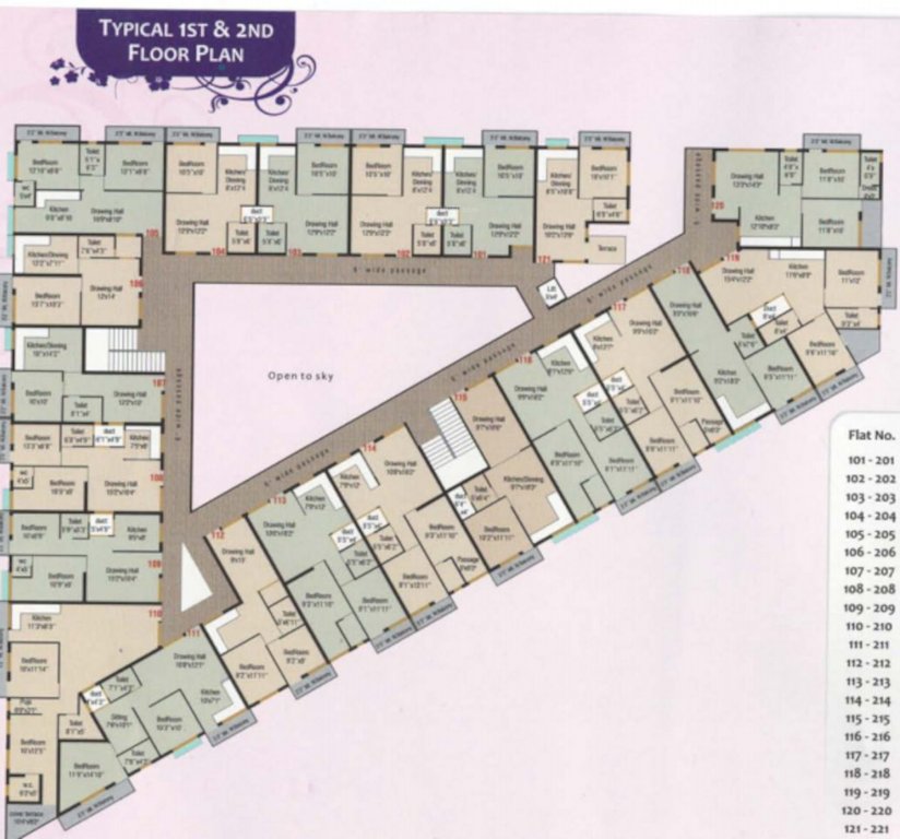  gold star Cluster Plan from 1st to 2nd Floor