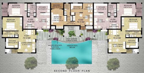  aldeia-siesta Aldeia Siesta Building A Cluster Plan for 2nd Floor