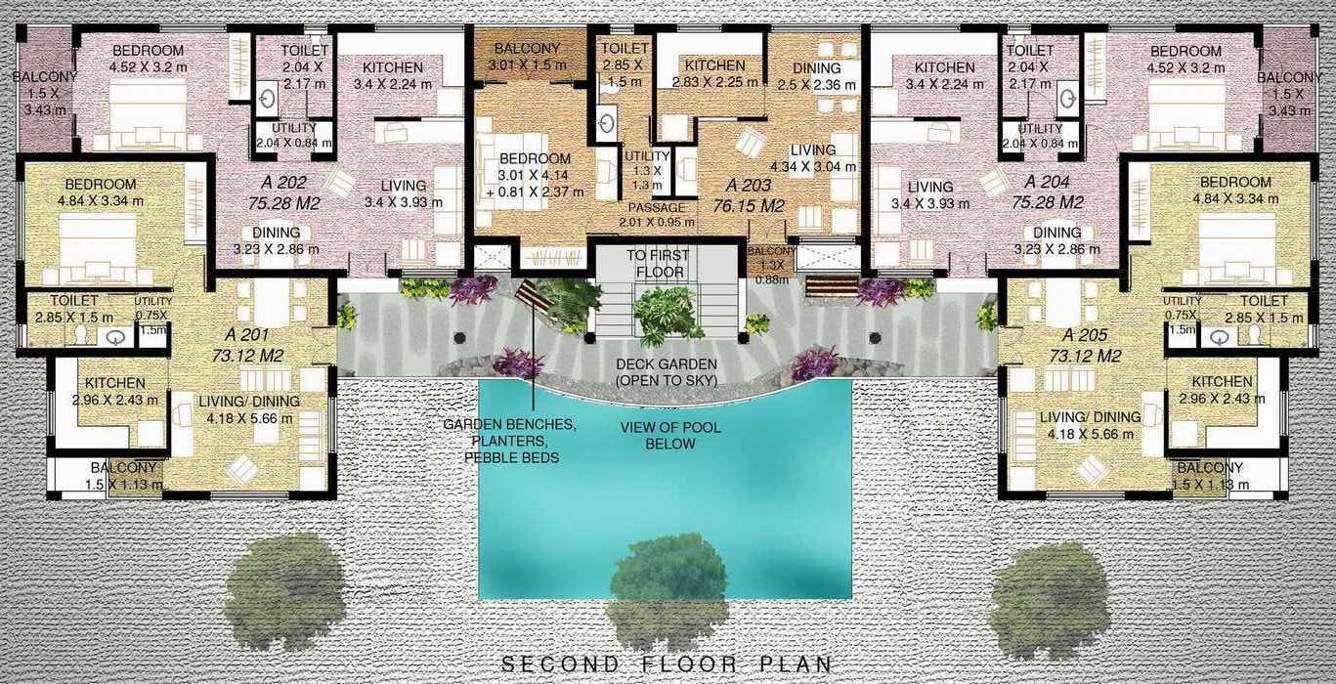  aldeia siesta Aldeia Siesta Building A Cluster Plan for 2nd Floor