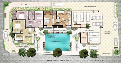  aldeia-siesta Aldeia Siesta Building A Cluster Plan for ground Floor