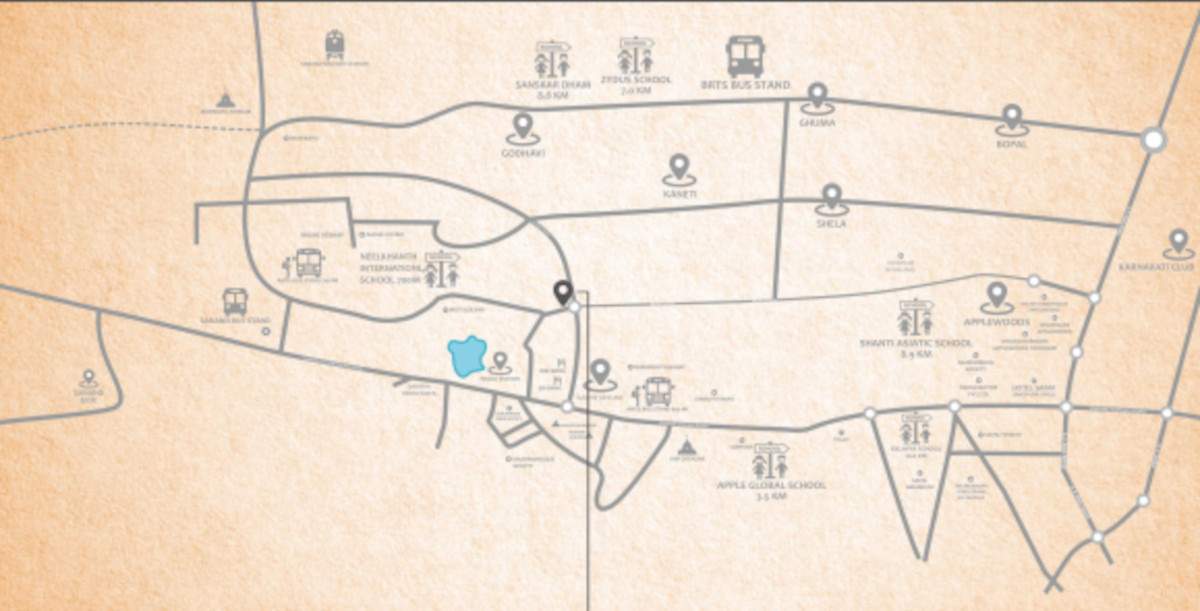  radhe elegance phase 2 Location Plan