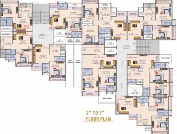  al-hamd-residency A Cluster Plan from 2nd to 7th Floor