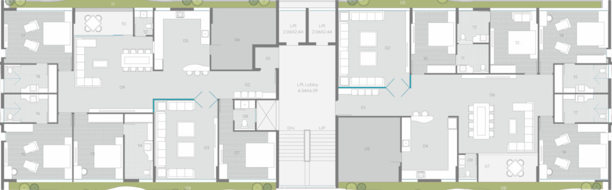  palacio ii Palacio II Cluster Plan from 1st to 8th Floor