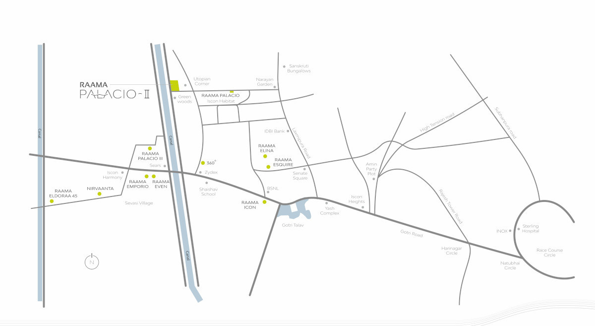  palacio ii Location Plan