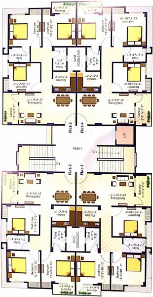 Krishna Enclave Cluster Plan from 1st to 4th Floor krishna-enclave Krishna Enclave Cluster Plan from 1st to 4th Floor