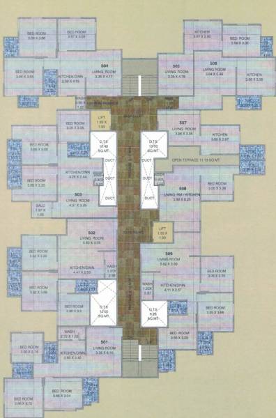 Tower A,B Cluster Plan For 5th Floor sai-sahaj-residency Tower A,B Cluster Plan For 5th Floor