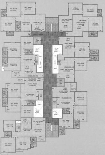 Tower A,B Cluster Plan From 1stTo 4th Floor sai-sahaj-residency Tower A,B Cluster Plan From 1stTo 4th Floor