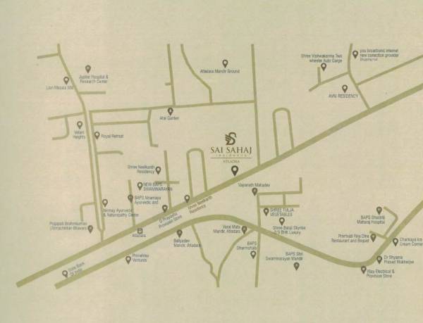 Location Plan sai-sahaj-residency Location Plan