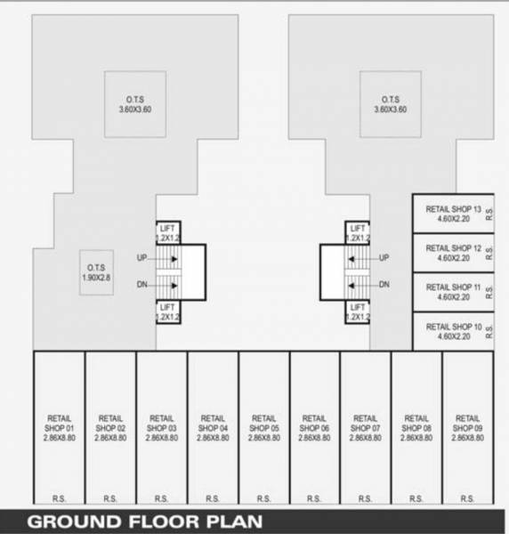 Block A And B Cluster Plan for ground Floor elegance-3 Block A And B Cluster Plan for ground Floor