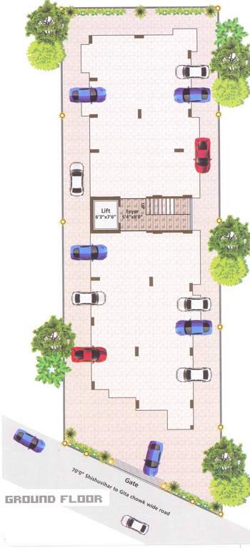  marina 10 residency Marina 10 Residency Cluster Plan for ground Floor