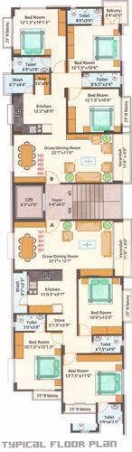  marina-10-residency Marina 10 Residency Cluster Plan from 1st to 5th Floor