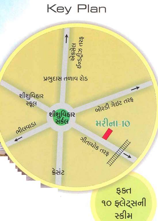  marina 10 residency Location Plan
