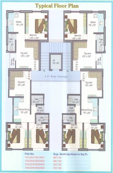  guruashish-residency Layout Plan