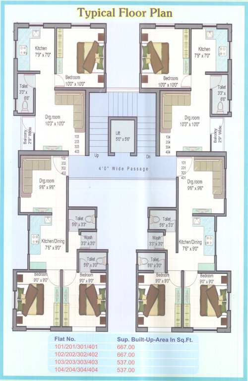  guruashish residency Layout Plan